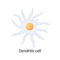 blue neuron cell. Membrane and core. vector