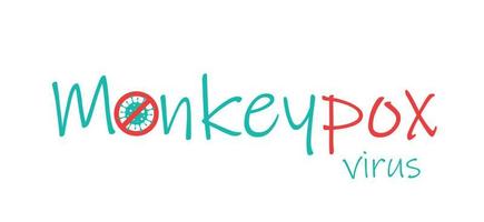 Monkeypox virus. Stop symbol. Monkey pox. Vector illustration