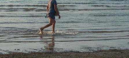 walk on foot by the sea i photo