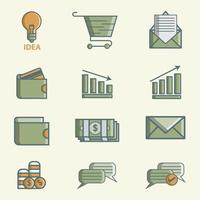 Business element illustration set vector