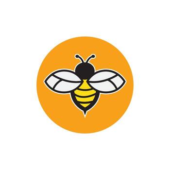 Bee logo vector