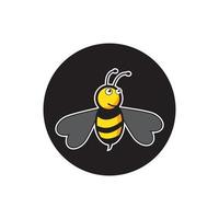 Bee logo vector