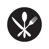 Tenedor cuchara cuchillo icono diseño ilustración vectorial vector