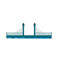 Bridge logo vector illustration design