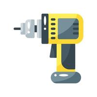 hand drill flat style icon. vector illustration for graphic design, website, app