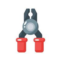 pliers flat style icon. vector illustration for graphic design, website, app