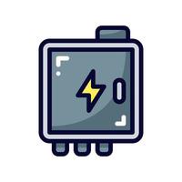 fuse box filled line style icon. vector illustration for graphic design, website, app