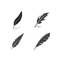 quill  logo  vector illustration design