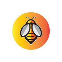 Bee logo vector