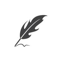 quill  logo  vector illustration design