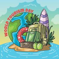 World Tourism Day Concept vector