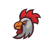 esport rooster logo vector