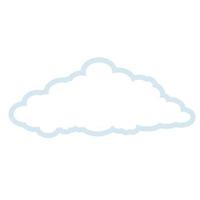 nubes icono tiempo símbolo signo vector