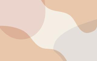Abstract shapes and line in nude pastel colors. Neutral background in minimalist style. Contemporary vector illustration