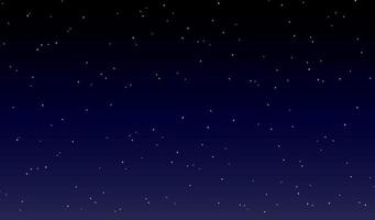 fondo estrellado. Ilustración de vector de diseño de cielo nocturno azul.