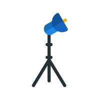 Light Stand IV Flat Multicolor Icon vector