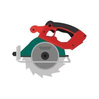 Wood Cutter Flat Multicolor Icon vector