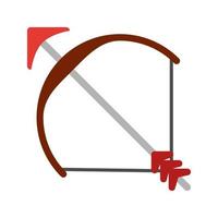 Archery Flat Multicolor Icon vector