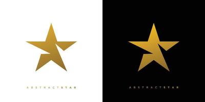 Elegant and professional star logo abstract design vector