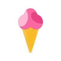 Ice Cream Flat Multicolor Icon vector
