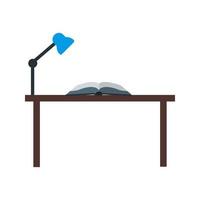 Study Desk I Flat Multicolor Icon vector