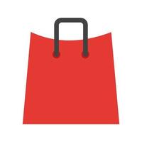 Shopping Bags Flat Multicolor Icon vector