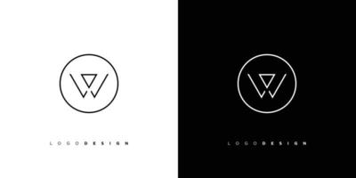 Modern and elegant letter W initials logo design vector