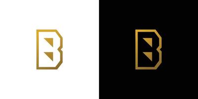 Stylish and modern B initials logo design vector