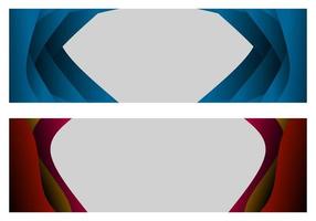 conjunto de tarjetas de visita con fondo. fondo con elementos de onda abstractos para banner, web, etc. vector