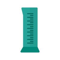 Measuring Cylinder Flat Multicolor Icon vector