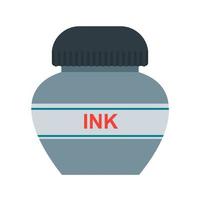 Ink Bottle Flat Multicolor Icon