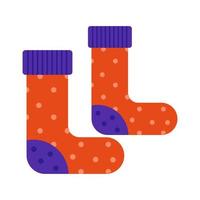 Long Boots Flat Multicolor Icon vector