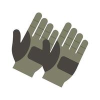 Gloves Flat Multicolor Icon vector