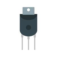 NAND Gate Flat Multicolor Icon vector