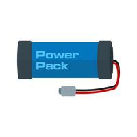 Power Pack Flat Multicolor Icon vector