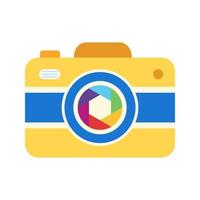 Camera I Flat Multicolor Icon vector