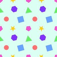 seamless geometric shape pattern vector design