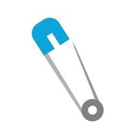 Safety Pin Flat Multicolor Icon vector