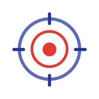Target Location II Flat Multicolor Icon vector