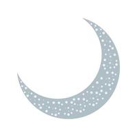 Half Moon Flat Multicolor Icon vector