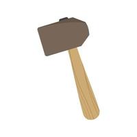 Hammer II Flat Multicolor Icon vector