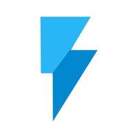 Flash On Flat Multicolor Icon vector