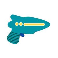 Space Gun Flat Multicolor Icon vector