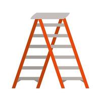 Ladder Flat Multicolor Icon vector