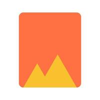 Photo Album Flat Multicolor Icon vector