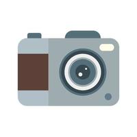 Camera III Flat Multicolor Icon vector