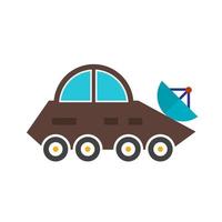 Vehicle Flat Multicolor Icon vector