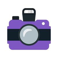 Camera II Flat Multicolor Icon vector