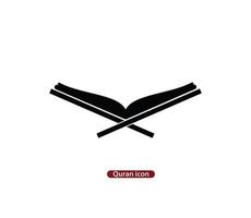 Quran icon vector logo design template
