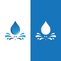 Water drop logo vector illustration